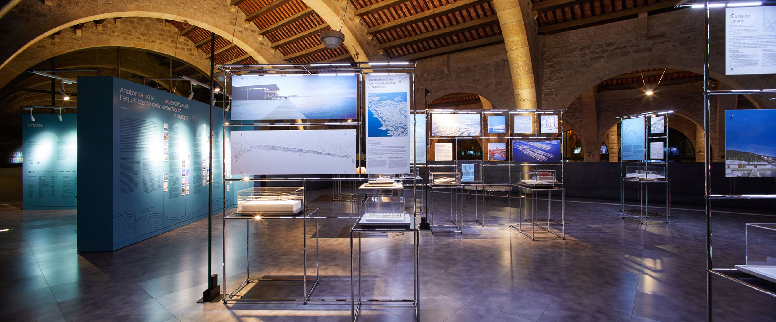 Architectures on the Waterfront, exhibition. Photograph by Pepo Segura, courtesy of Fundació Mies van der Rohe