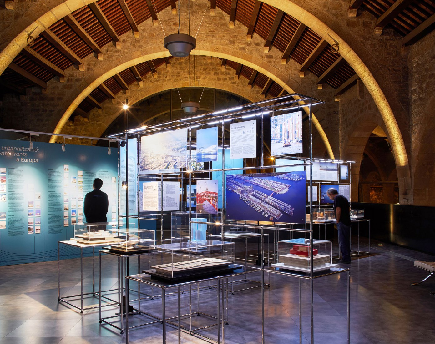 Architectures on the Waterfront, exhibition. Photograph by Pepo Segura, courtesy of Fundació Mies van der Rohe