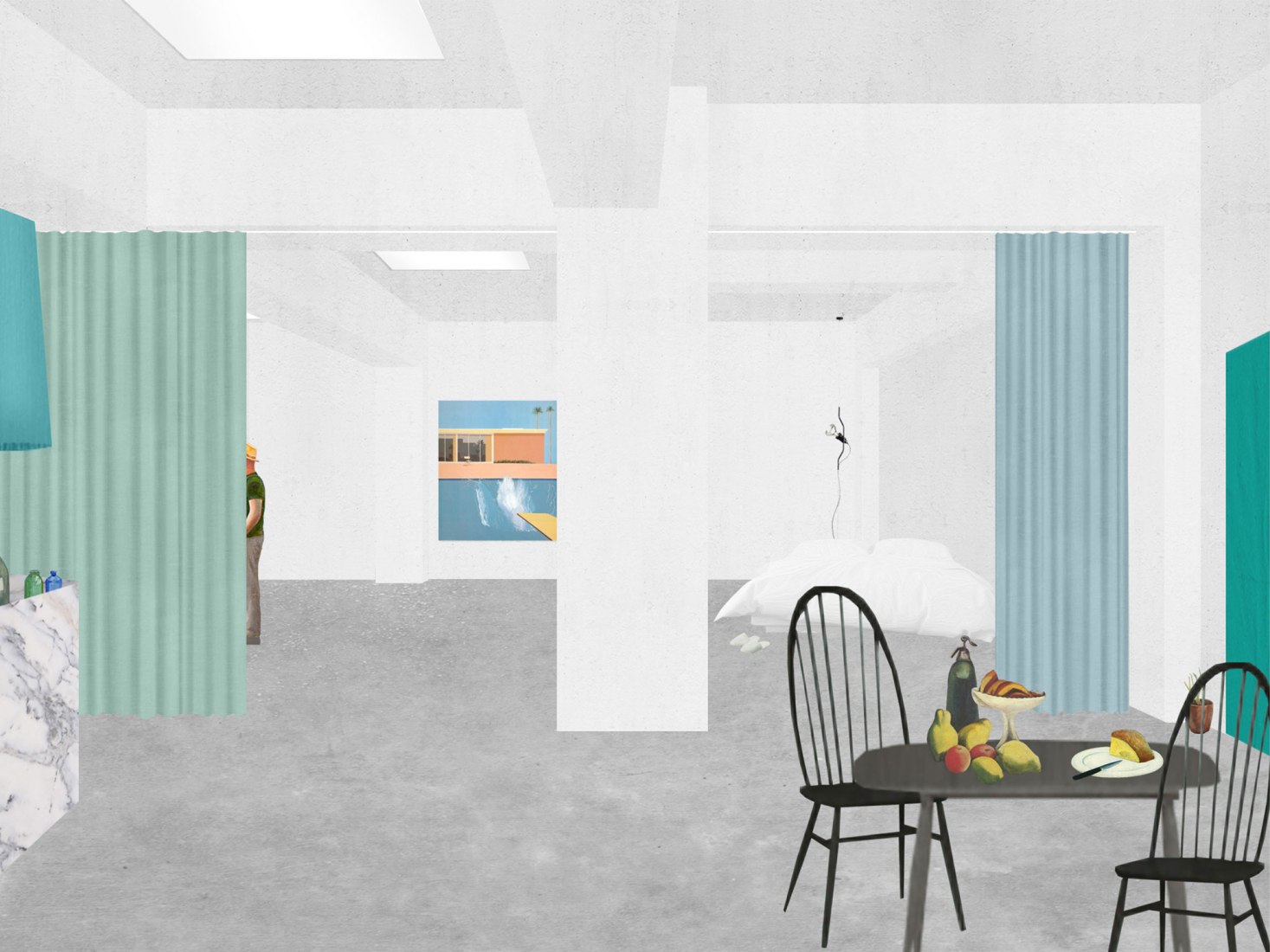 Collage. De garaje a vivienda por Fala Atelier.