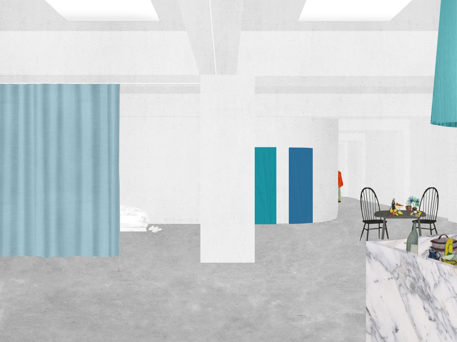 Collage. De garaje a vivienda por Fala Atelier.
