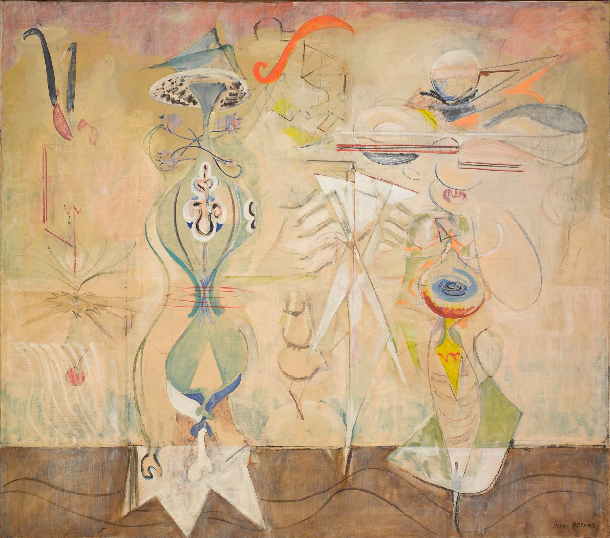 Mark Rothko, Slow Swirl at the Edge of the Sea, 1944. The first retrospective in France dedicated to Mark Rothko, at the Louis Vuitton Foundation. Courtesy of Louis Vuitton Foundation.