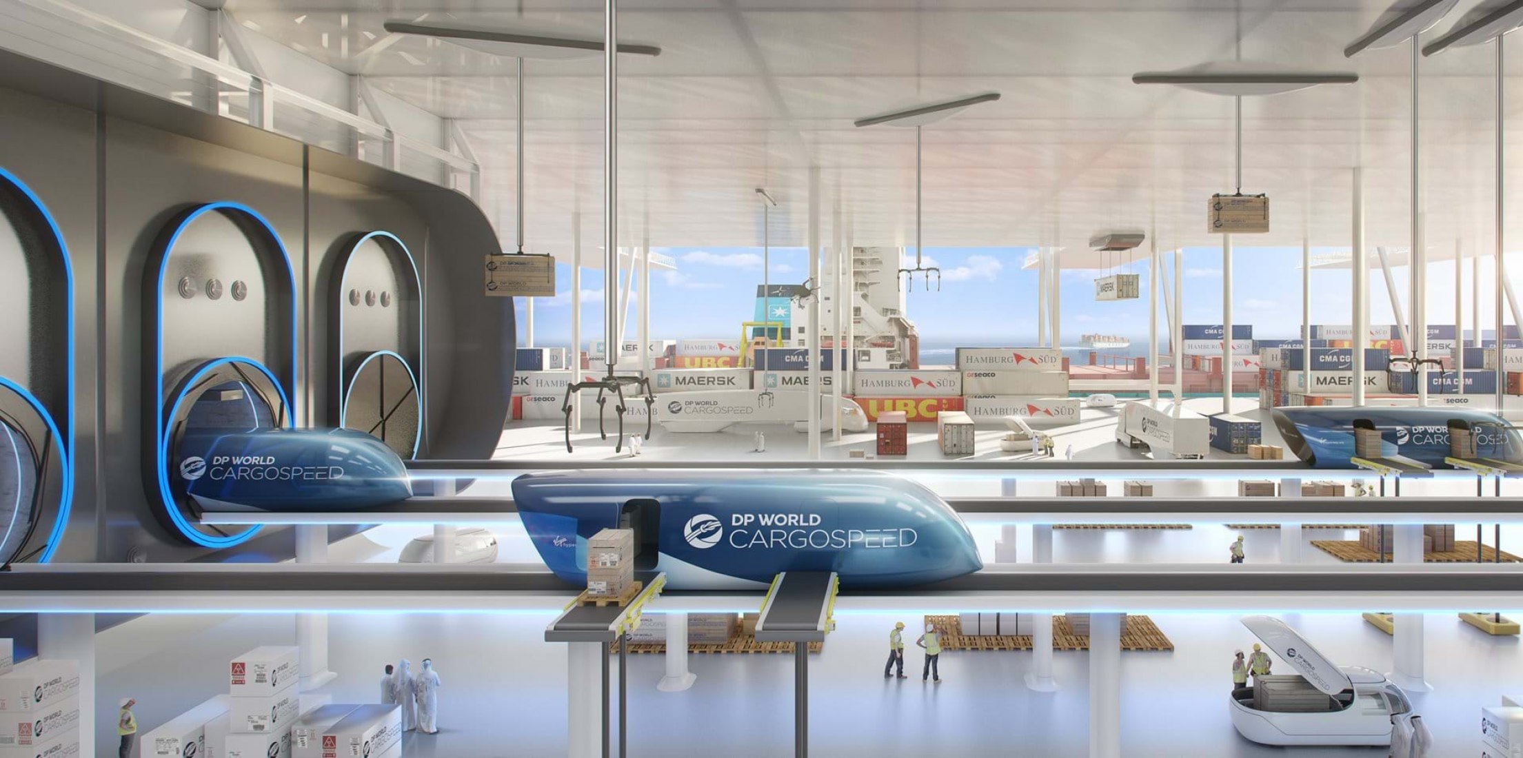 DP World Cargospeed presnetado en Dubai por Foster + Partners