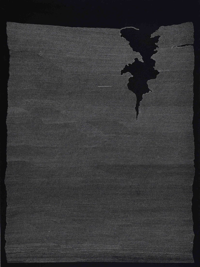 Interruption II, 2014. Wasli archival ink on paper. 103x76 cm. Unique. Cortesy of Sabrina Amrani Gallery and the artist. 