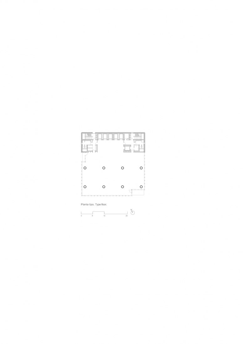 Type floor plan. Torre Plaza Europa 34 by GCA Architects.