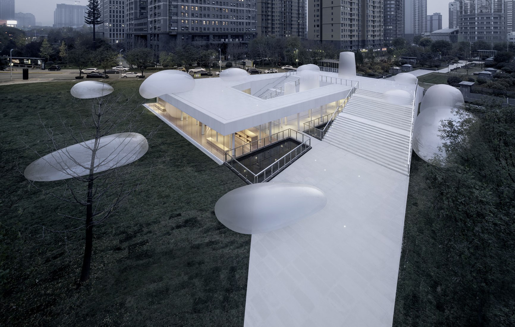 "Cheng Dong. A Coherent City". No. 12 public building by Sangu Design. Photograph by Xiao Tan 