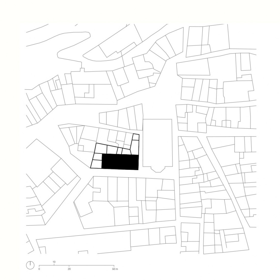 Plano de situación. Bodegas Clos Pachem por Harquitectes.