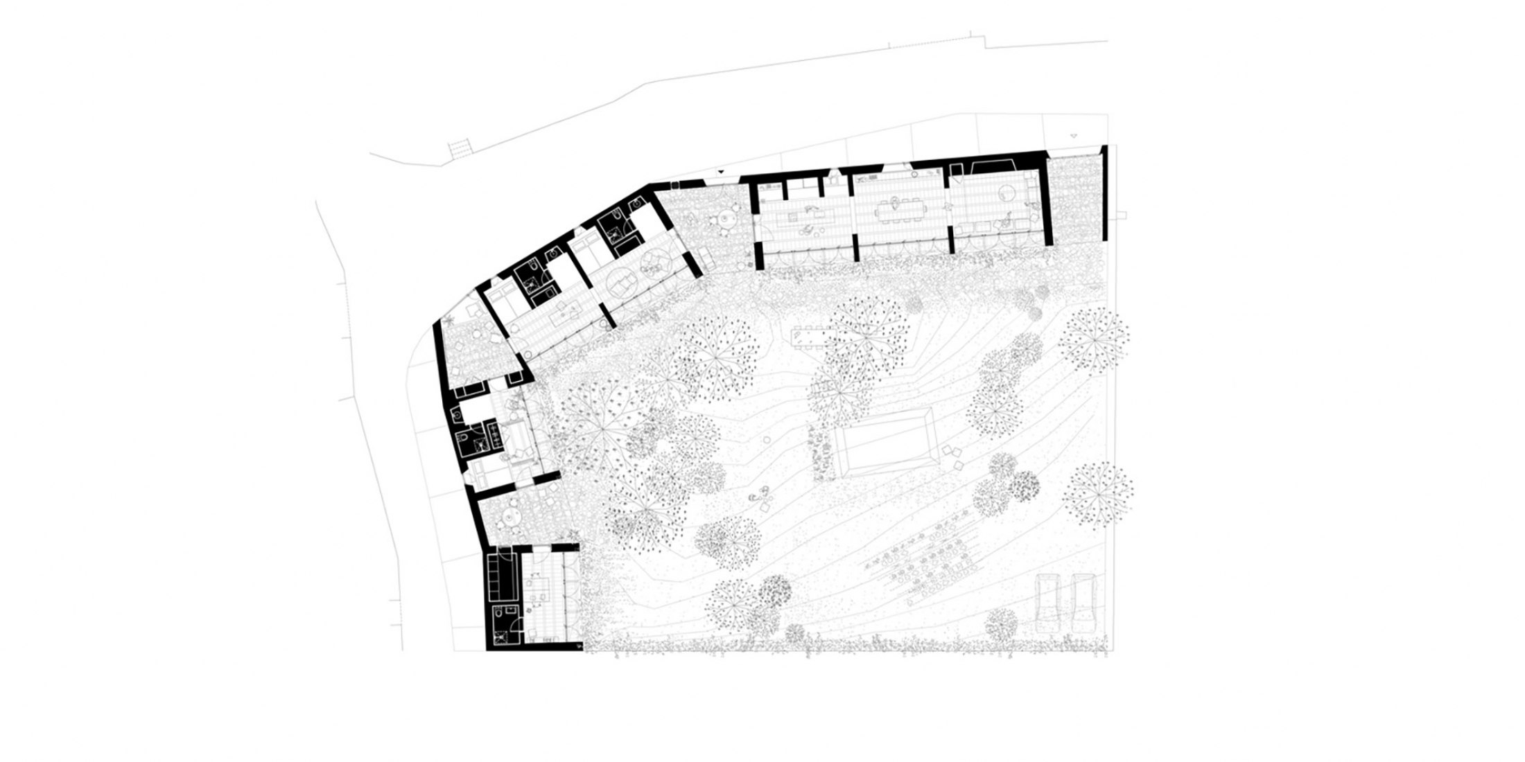 Plano de planta. Casa 1413 por HARQUITECTES.
