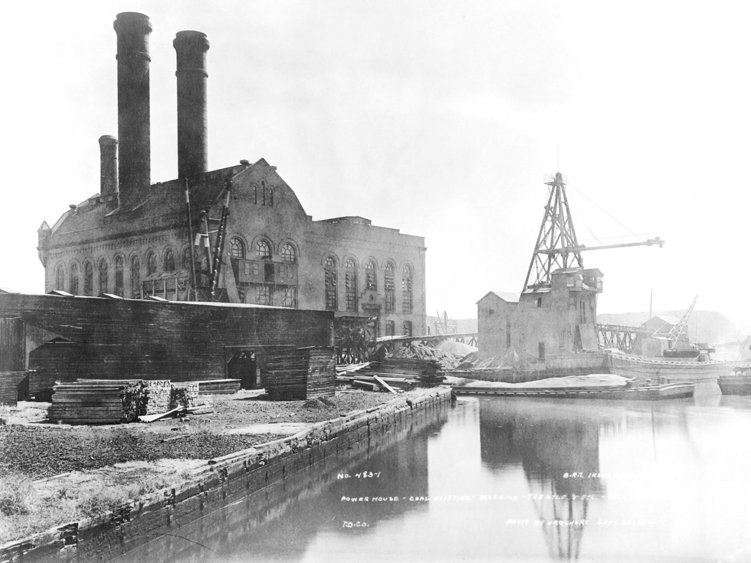 Powerhouse view in 1916.