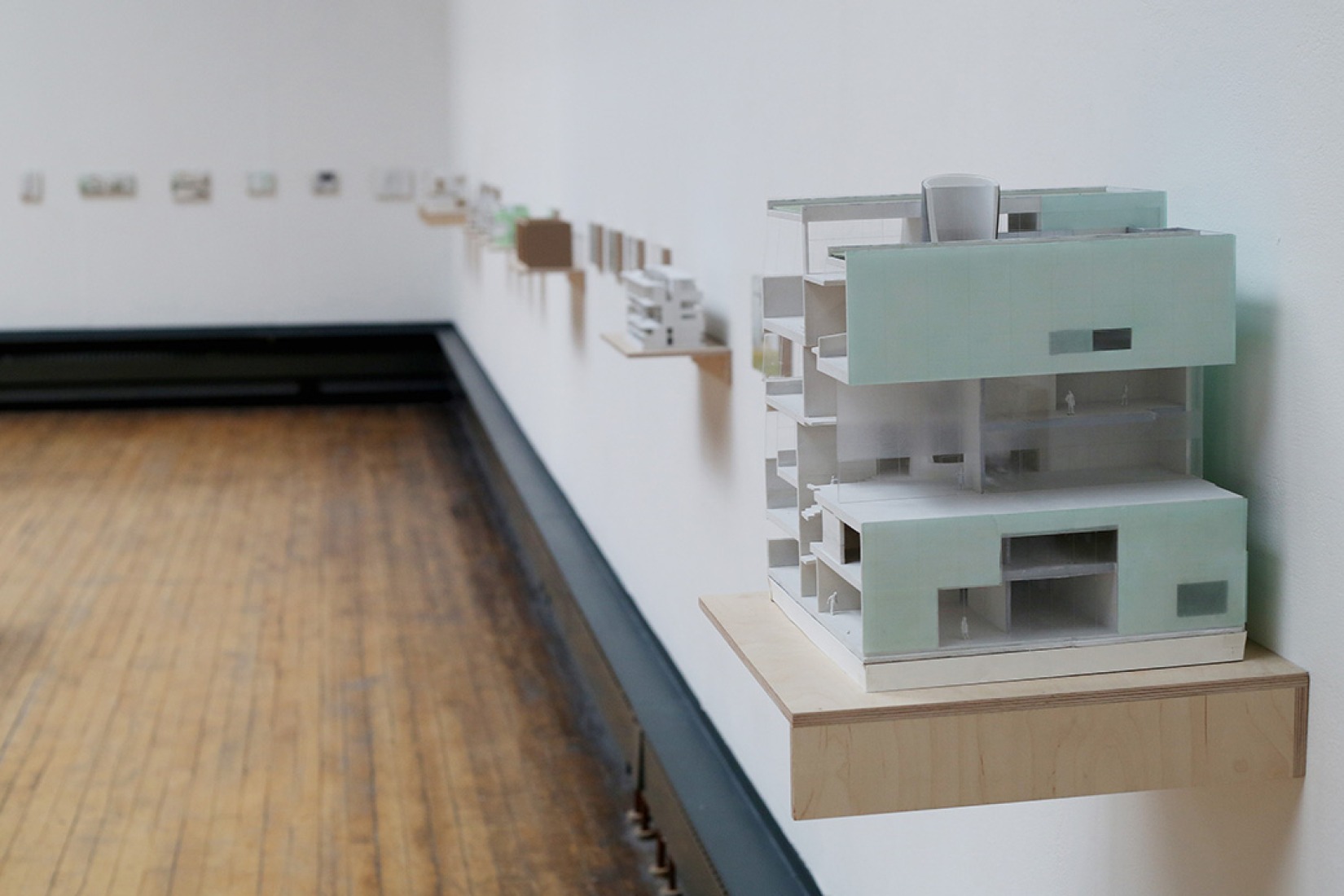 Exposición en la nueva Glasgow School of Art sobre el trabajo de Steven Holl Architects. 