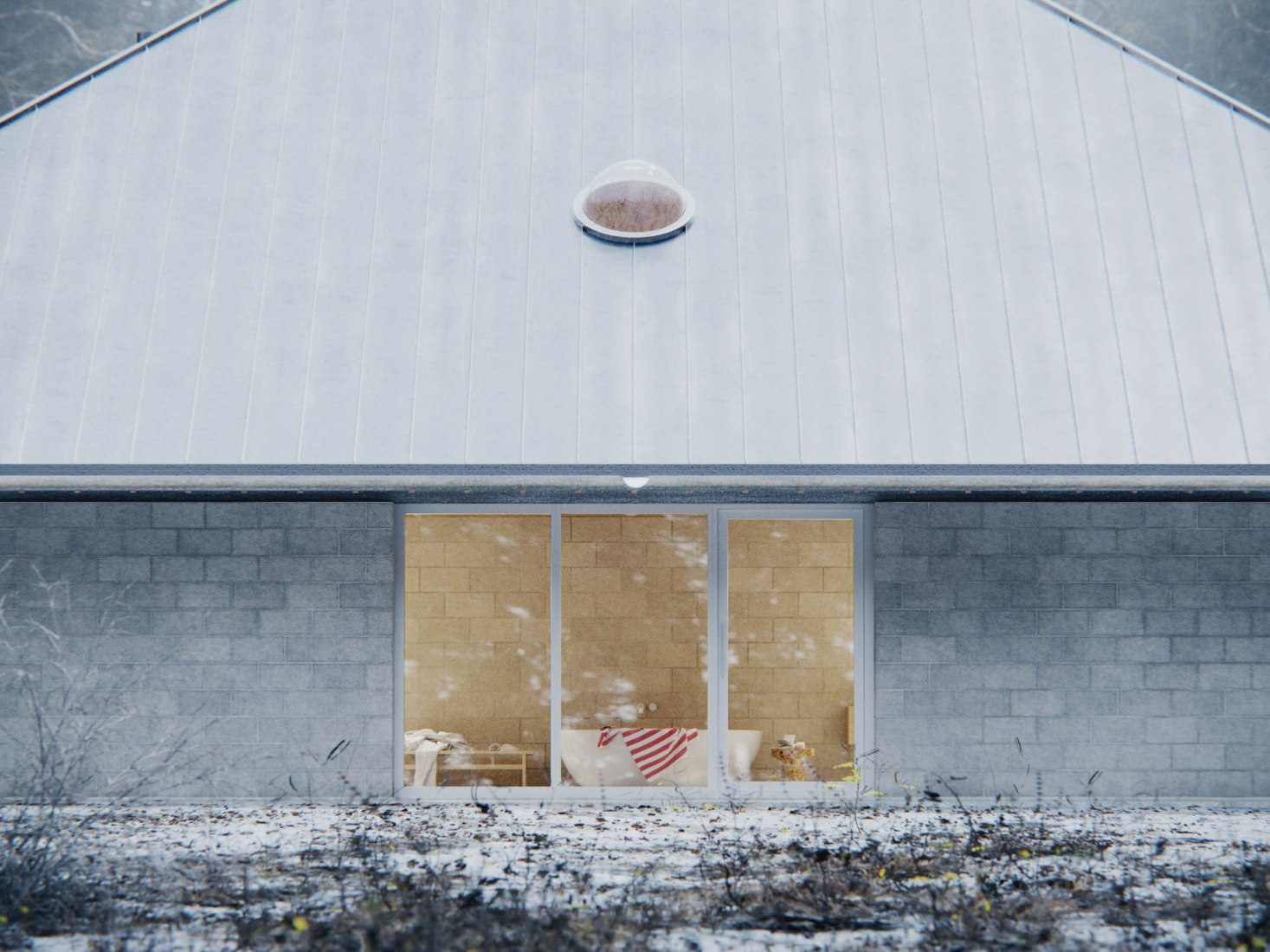 Visualización. Casa del bosque por WOJR archtitect. Imagen cortesía de D-Render