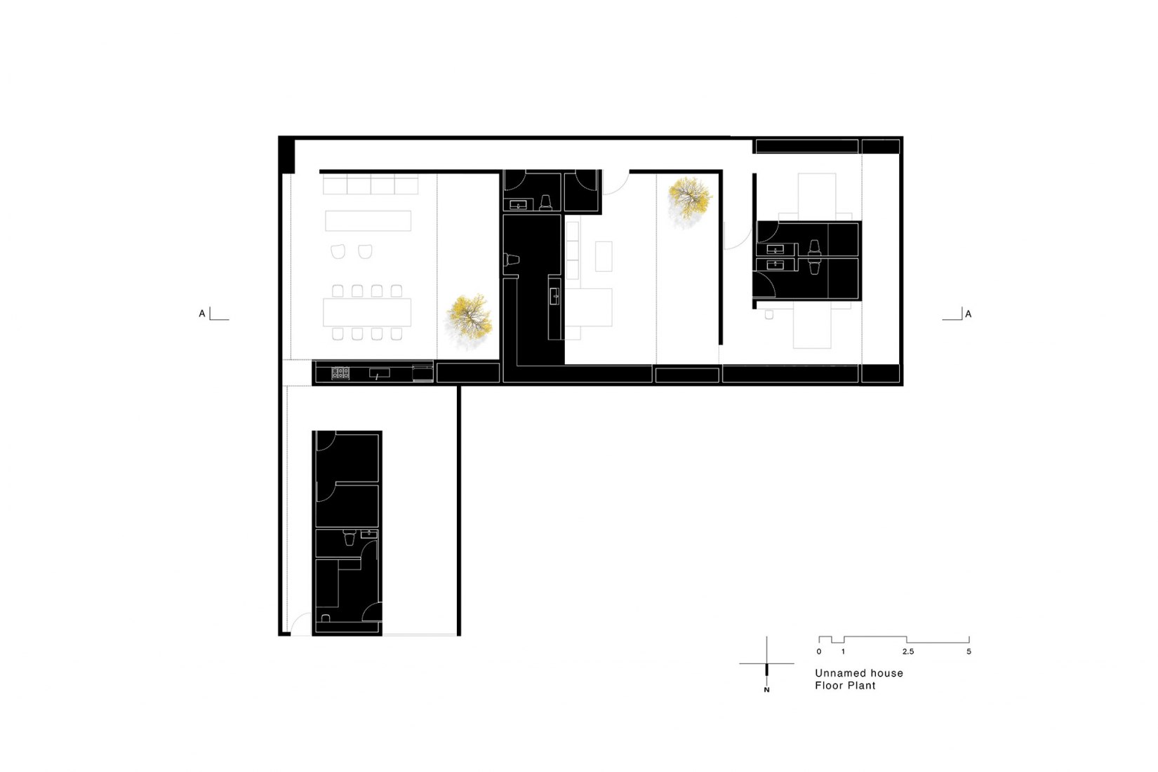 Floor plan. Unnamed house by HW-Studio.