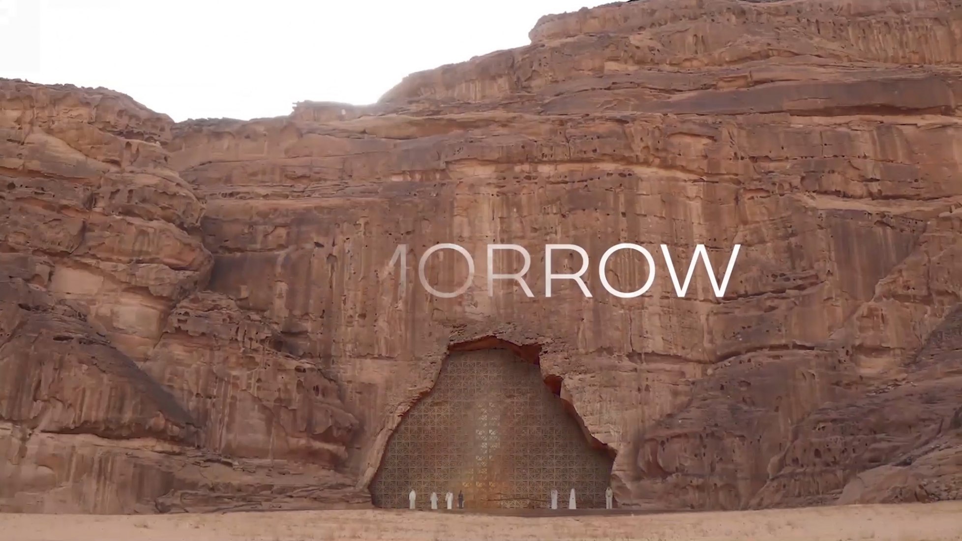 Visualización. Hotel-resort cueva en el desierto de AlUla por Jean Nouvel. Imagen cortesía de Atelier Jean Nouvel / Comisión Real para AlUla