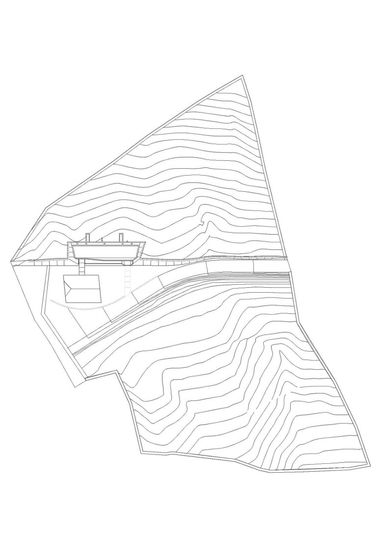 Site plan. Landaburu Borda Rural House by Jordi Hidalgo Tané.