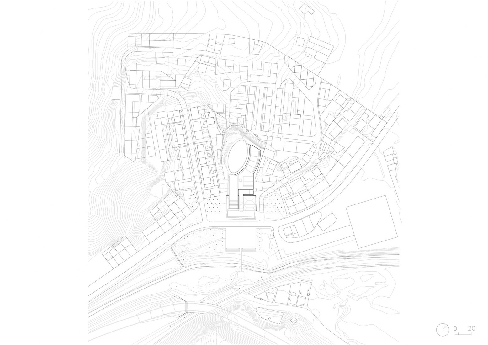 Plano de situación. Centro Artístico del Carnaval por José Neves.
