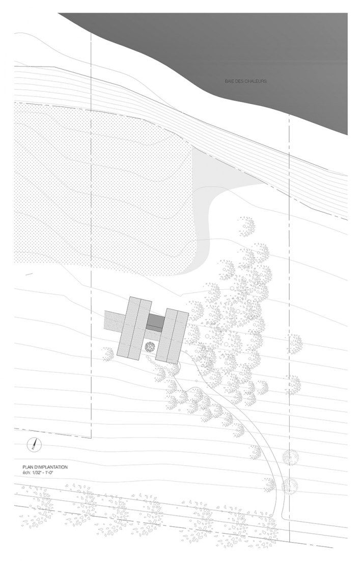 Plano de situación de Les Jumelles (las gemelas) por YH2.