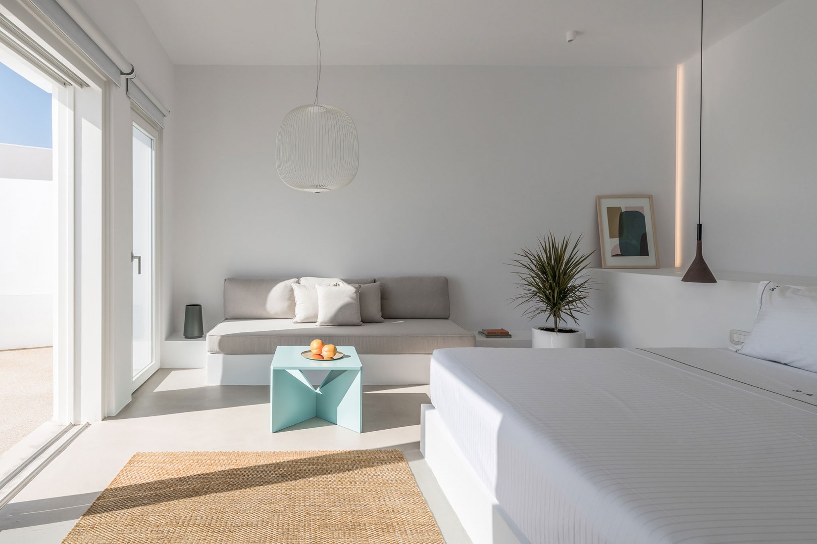 Saint Hotel in Oia by Kapsimalis Architects. Photography by Giorgos Sfakianakis