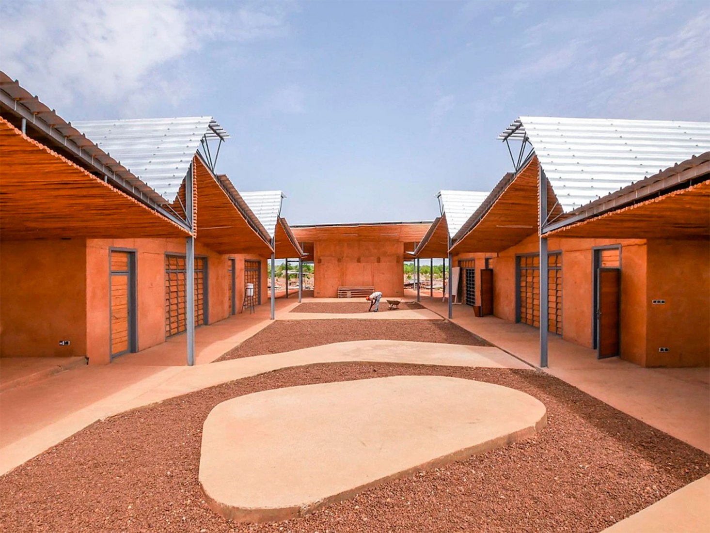Burkina Institute of Technology by Kéré Architecture. Photograph by Kéré Architecture