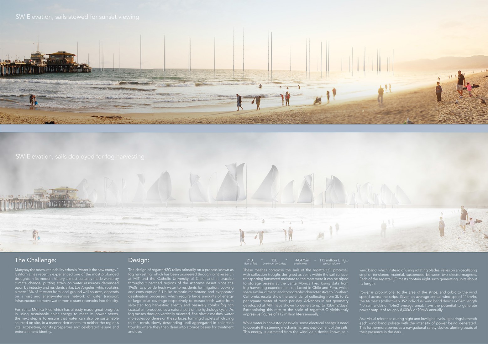 First Prize. Regatta H2O: Familiar Form, Chameleon Infrastructure. Proposal by Christopher Sjoberg, Ryo Saito 