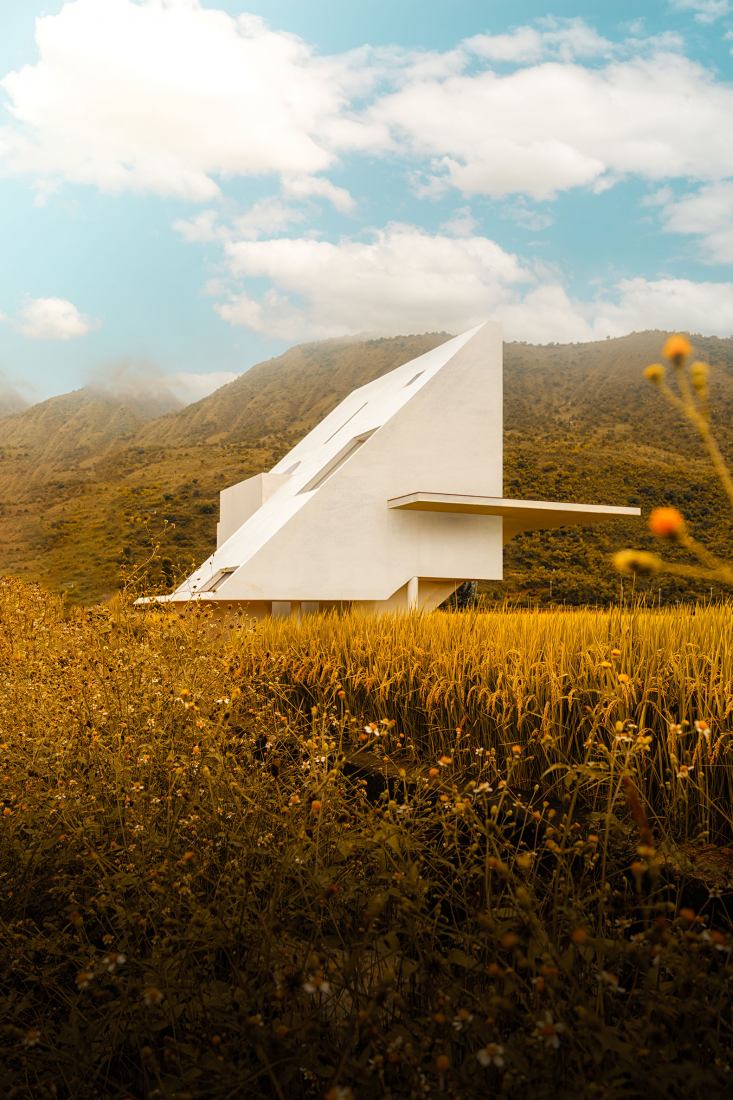 Concrete Pavilion by LIN architecture. Photograph by Chen Zhitong.