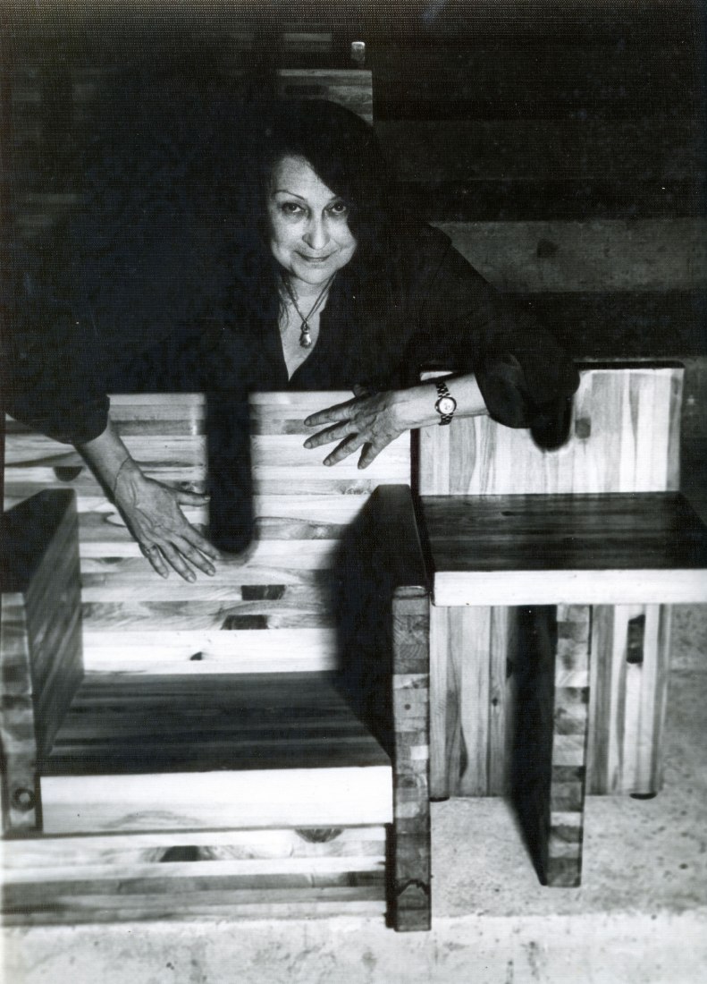 Lina Bo Bardi at the SESC Pompeia auditorium. Photograph by Lew Parella.