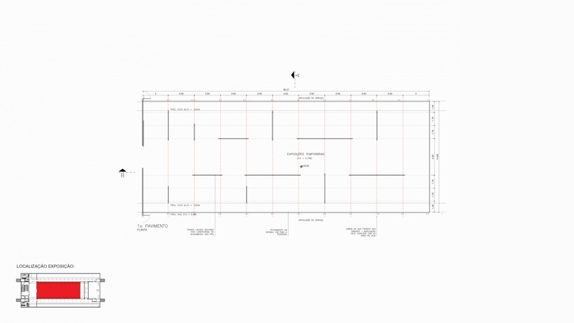 1st floor plan. Brazilian Art in the 20th century.