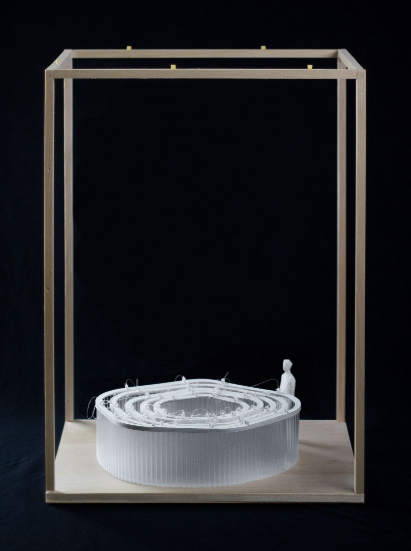 Maqueta. Lucerna por Manuel Bouzas y Santiago del Aguila.