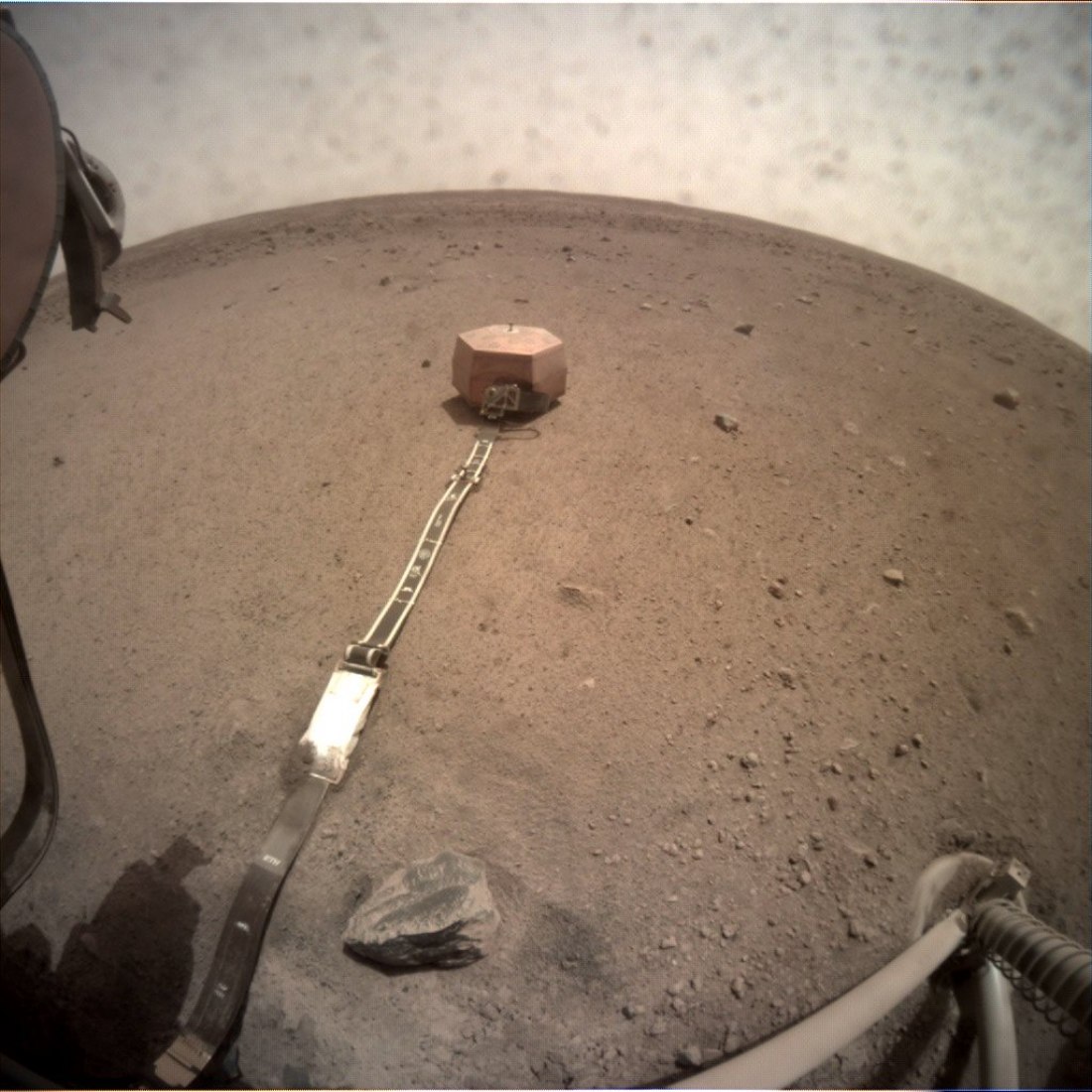 InSight Recopilación de datos meteorológicos de Marte. Imagen cortesía de la NASA