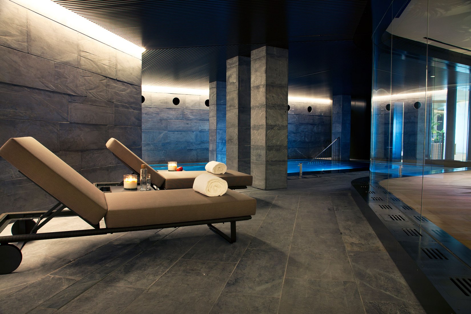 Espacio wellness. Hotel Akelarre por mecanismo. Fotografía © Kike Palacios