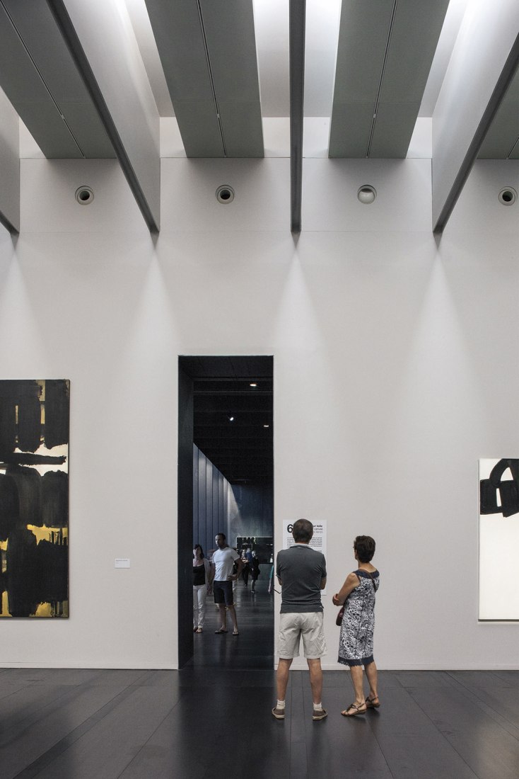 Inside view of the Soulages Museum by RCR Arquitectes. Photograph © Hisao Suzuki.