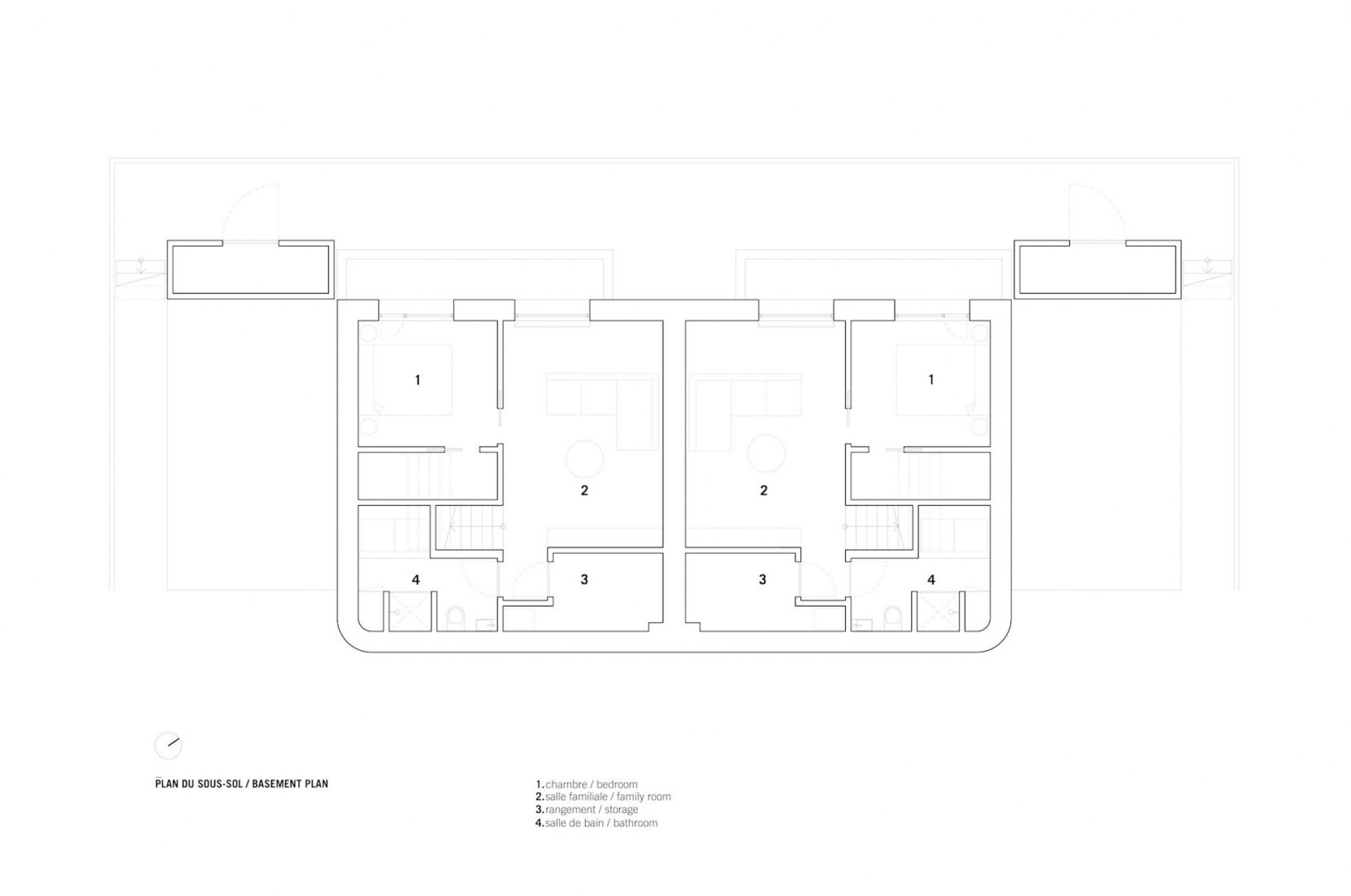 Plano de planta sótano. Le Paquebot por _naturehumaine.