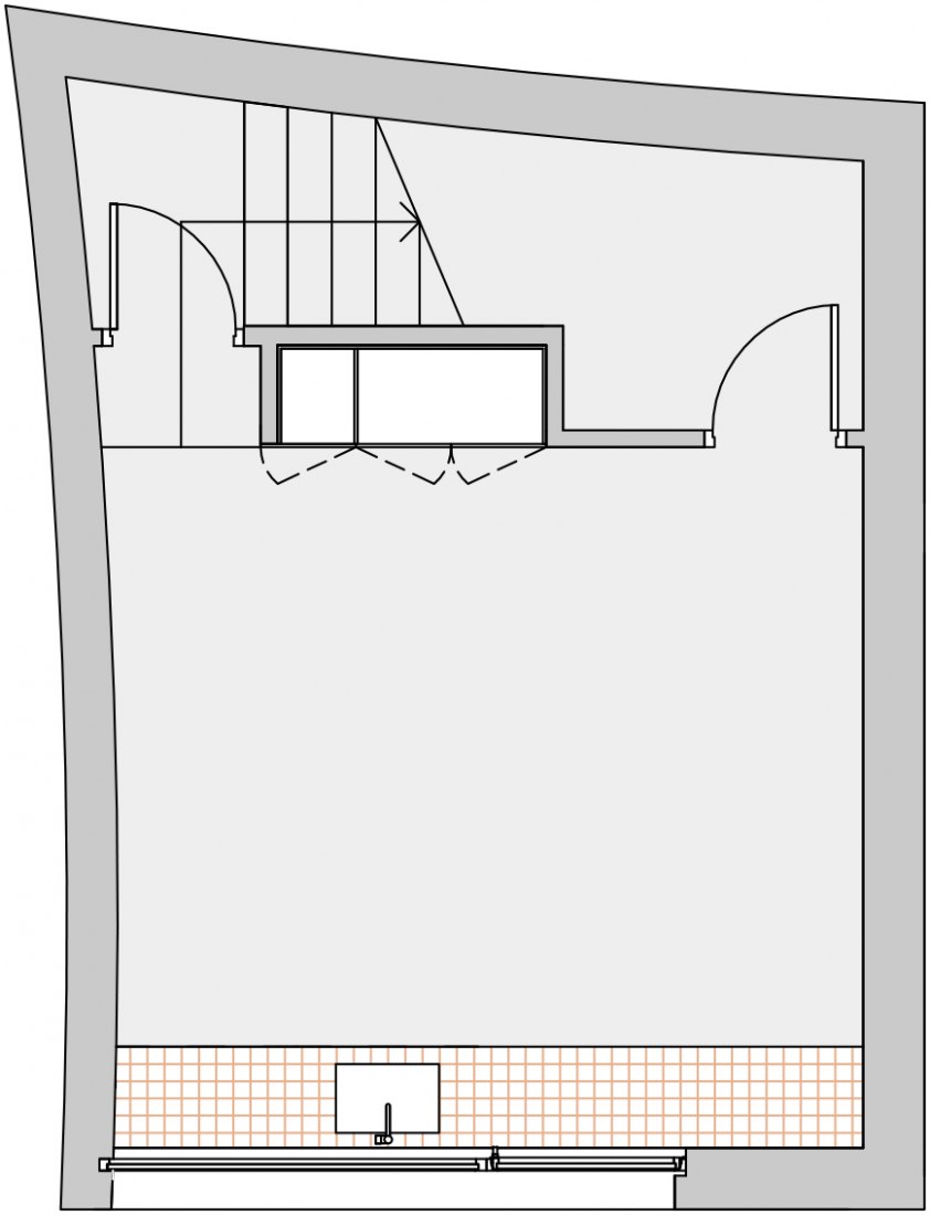 Second floor. Curved house by NOMO Studio