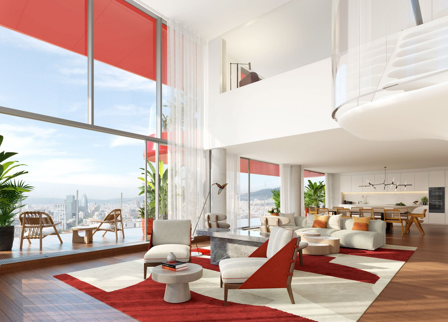 Rendering by Studio Odile Decq. Source by Antares Barcelona, images Courtesy of Optimist Consulting