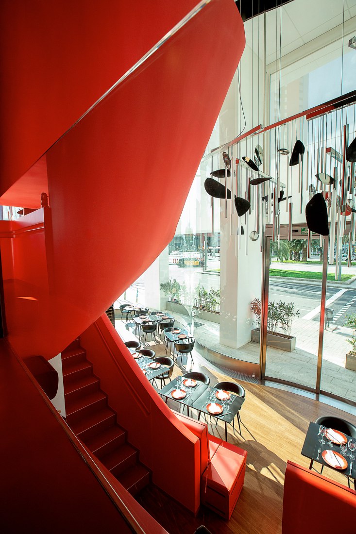 Antares Barcelona Tower by Odile Decq. Photograph by Carlos Allende