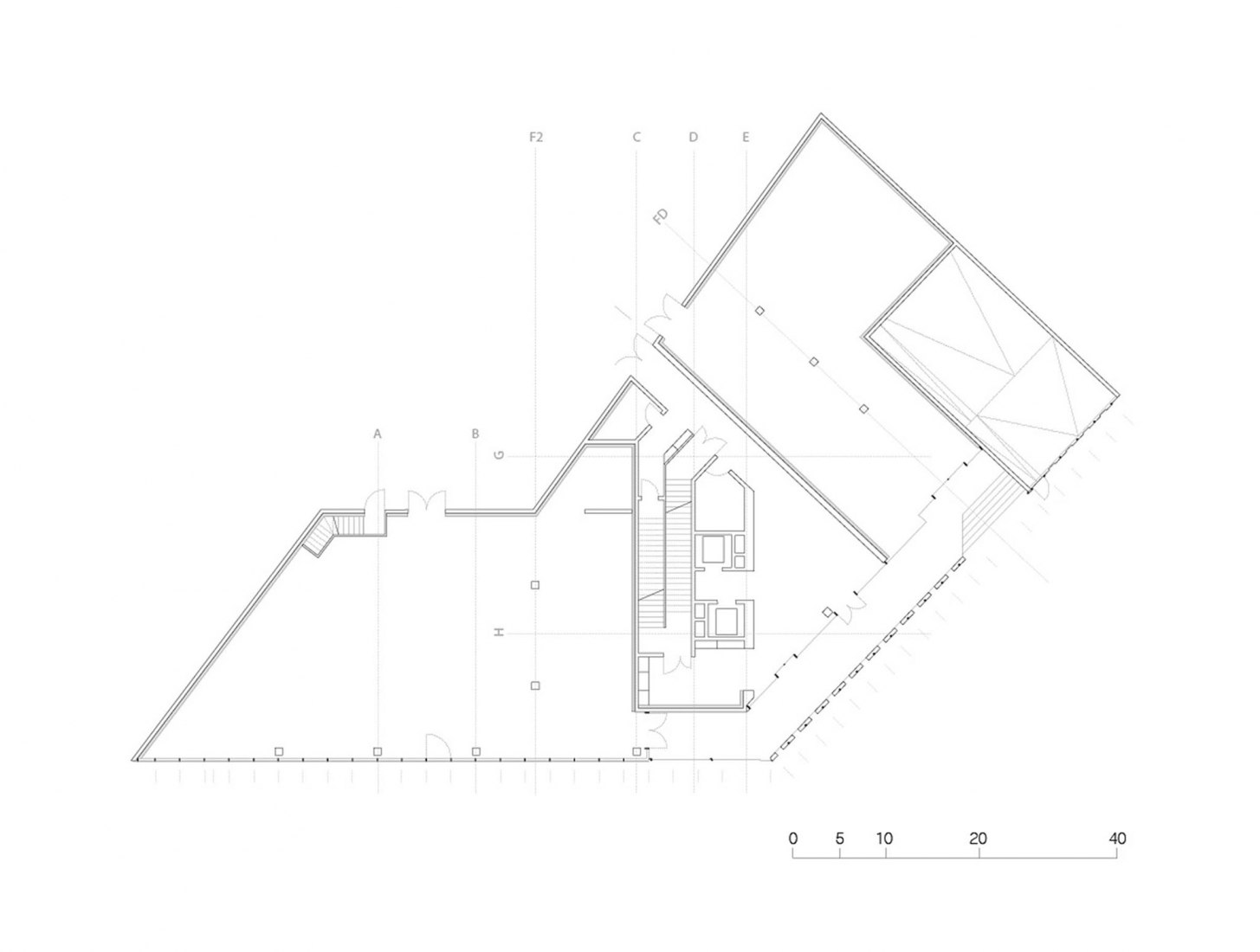Planta baja. Torre Euravenir en Lille por LAN Architects.
