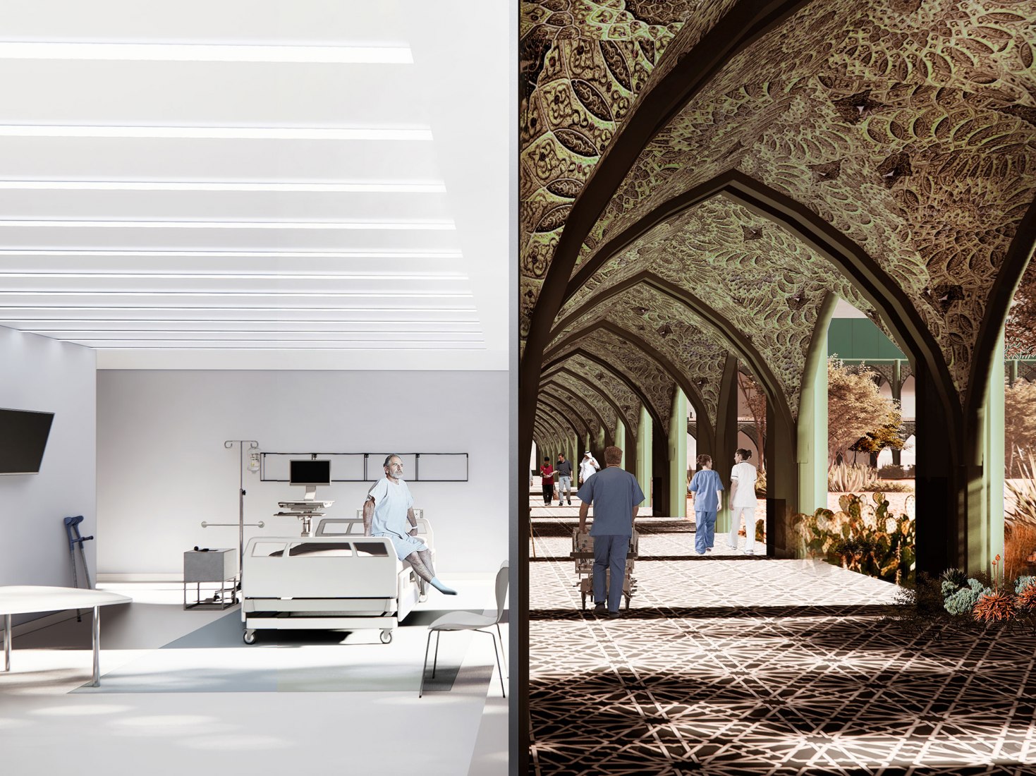 Distrito de Salud Al Daayan en Doha por OMA y Buro Happold. Imagen cortesía de HMC.
