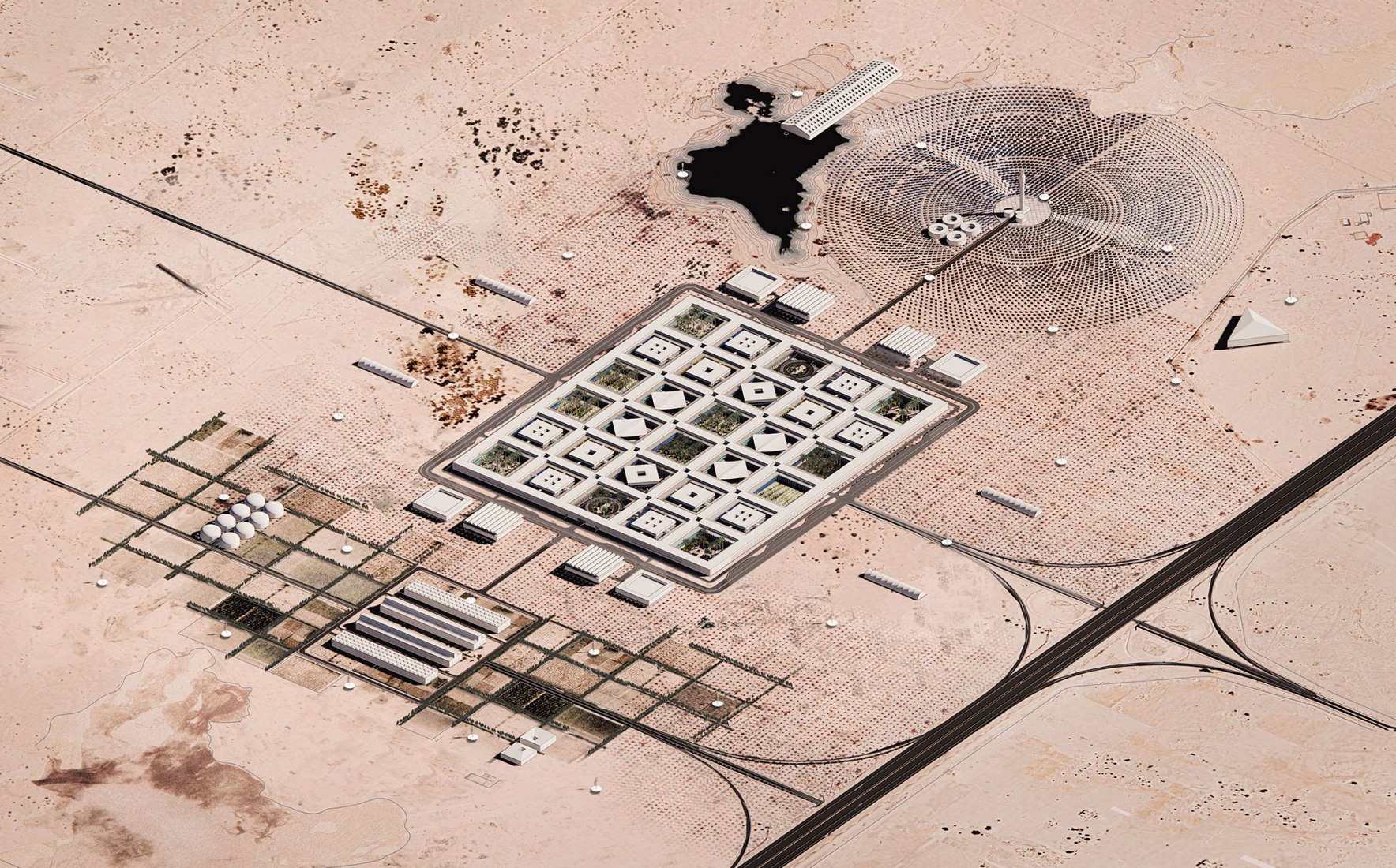 Distrito de Salud Al Daayan en Doha por OMA y Buro Happold. Imagen cortesía de HMC.