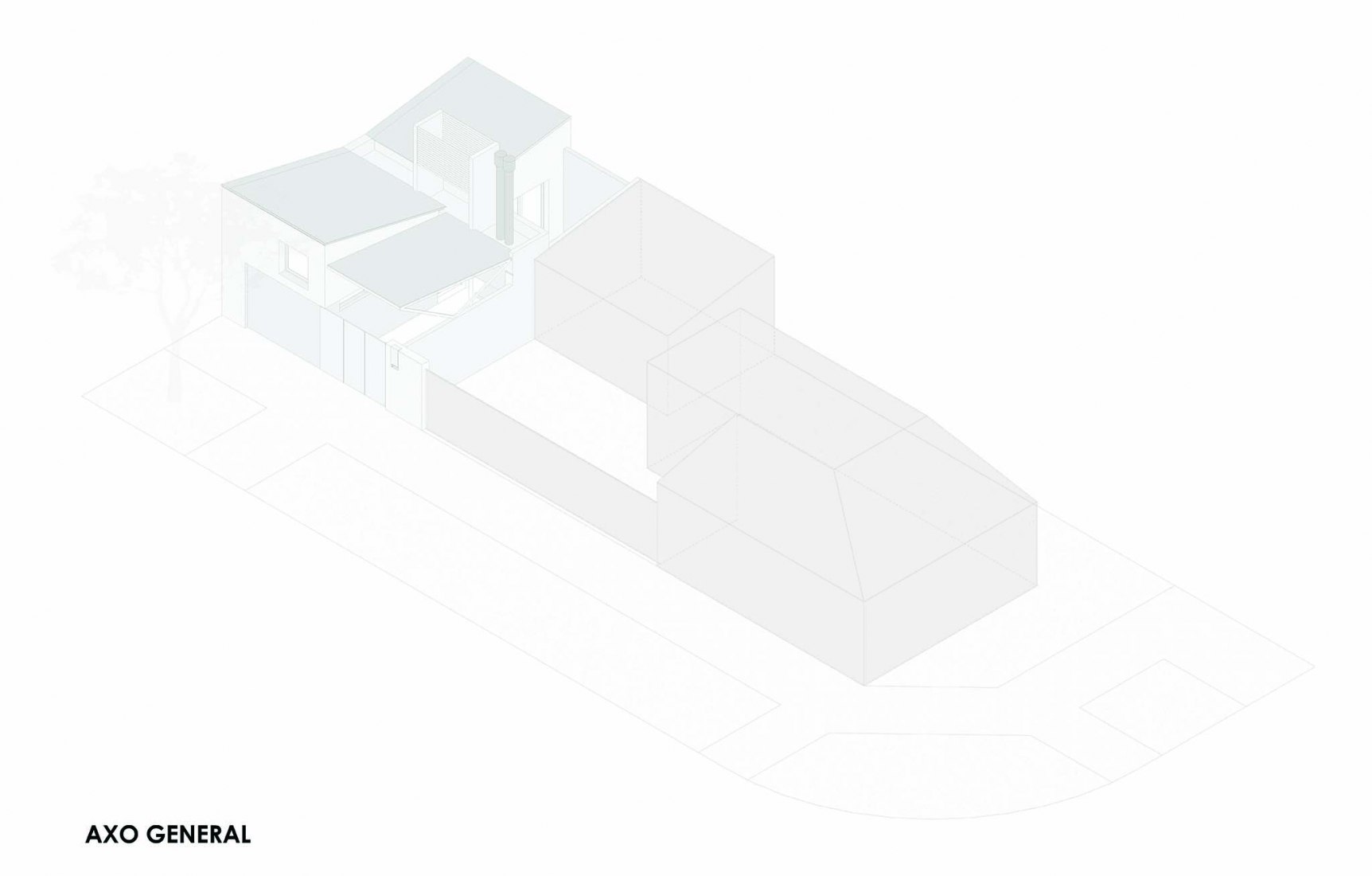 General axonometry. D.377 by Otro Estudio.
