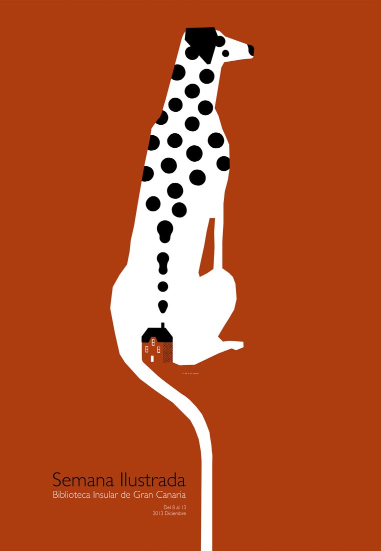 Pablo Amargo. Cartel de la Semana Ilustrada, Biblioteca Insular de Gran Canaria, 2013. Cortesía del Museo ABC