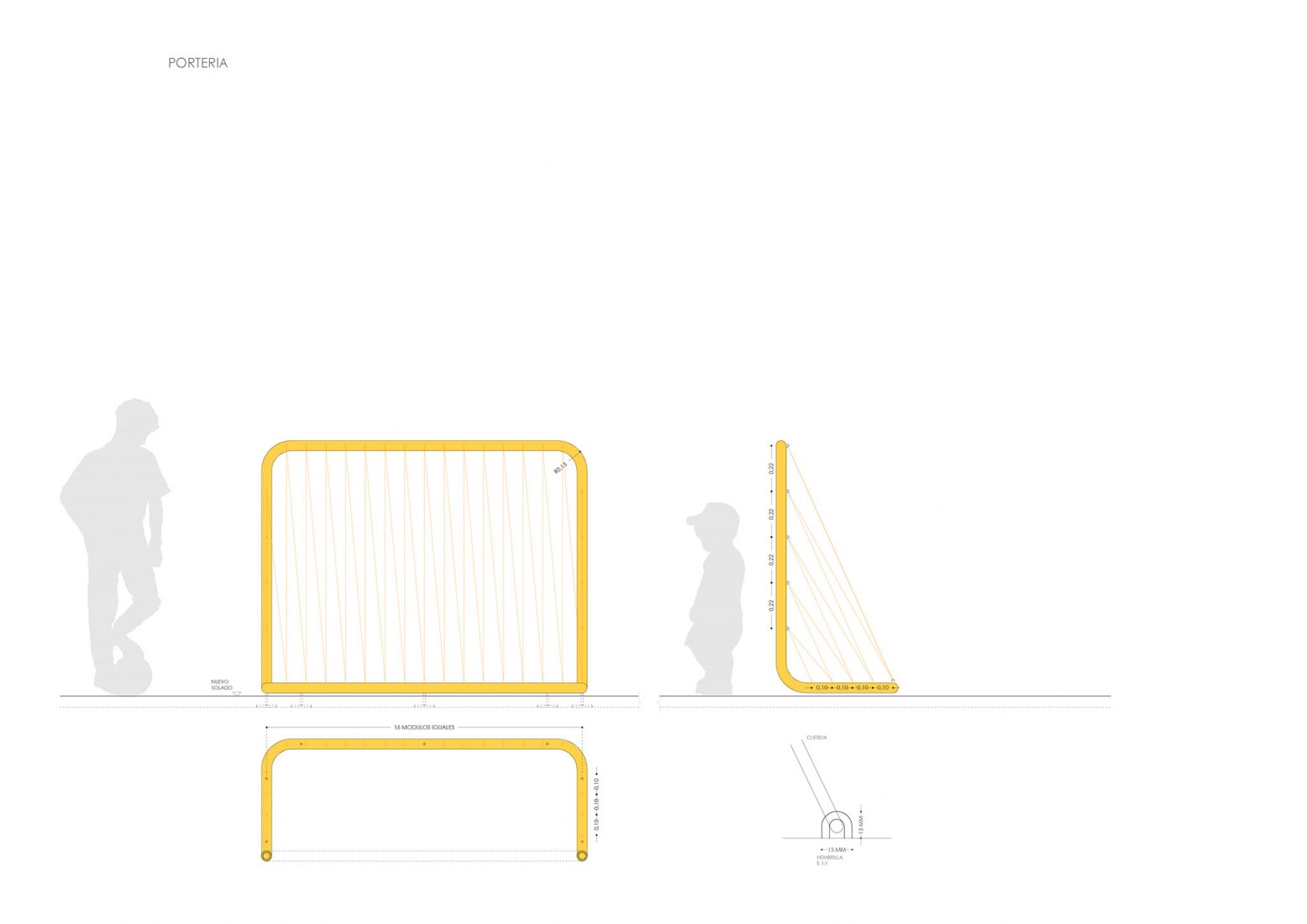 Detail. Rooftop Garden of the O'Donnell Maternity Hospital by Padilla Nicás Arquitectos.