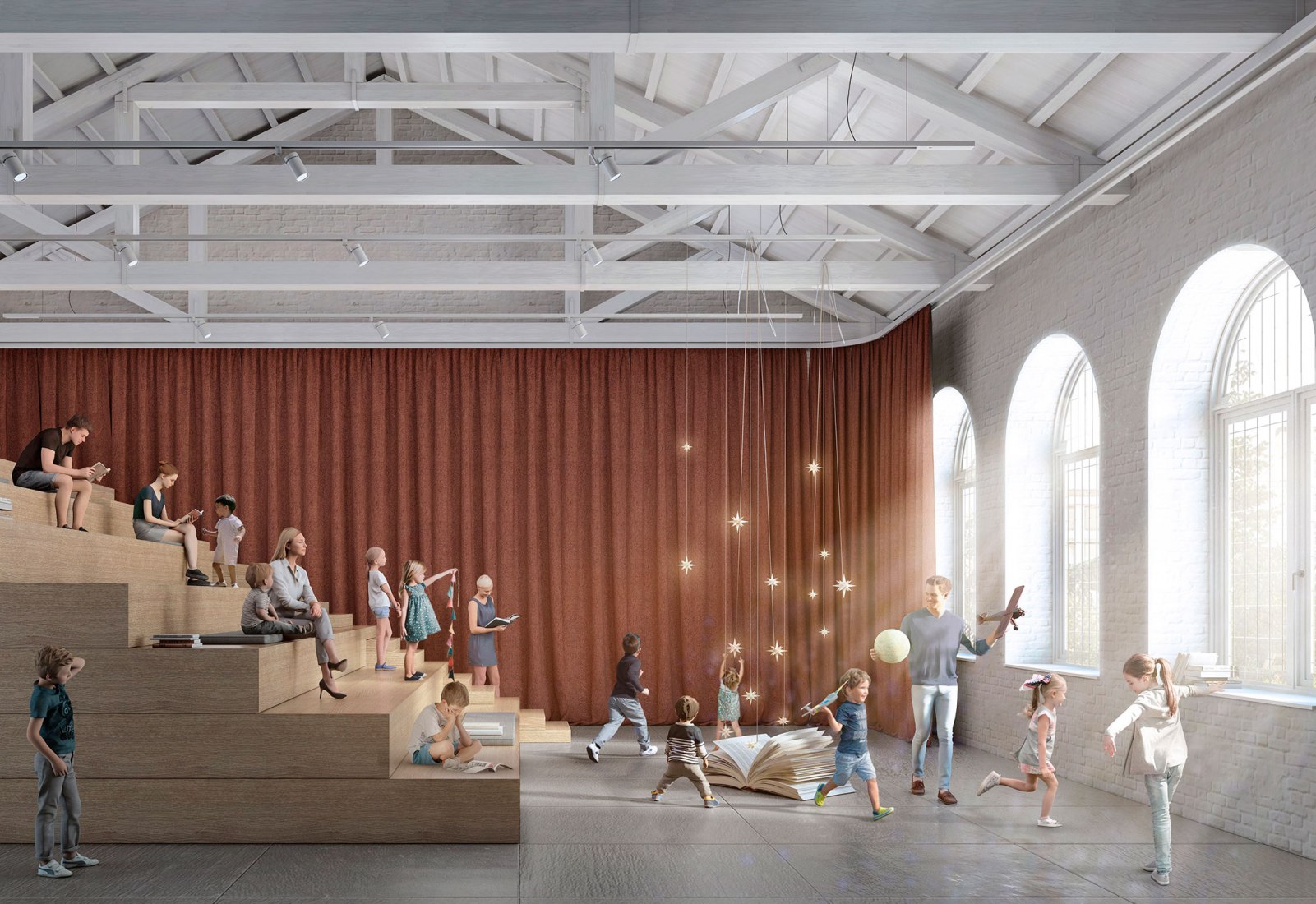 Rehabilitación del Teatro Lope de Vega por Paredes Pedrosa + Contextos de Arquitectura y Urbanismo. Visualización de Paredes Pedrosa + Contextos de Arquitectura y Urbanismo.