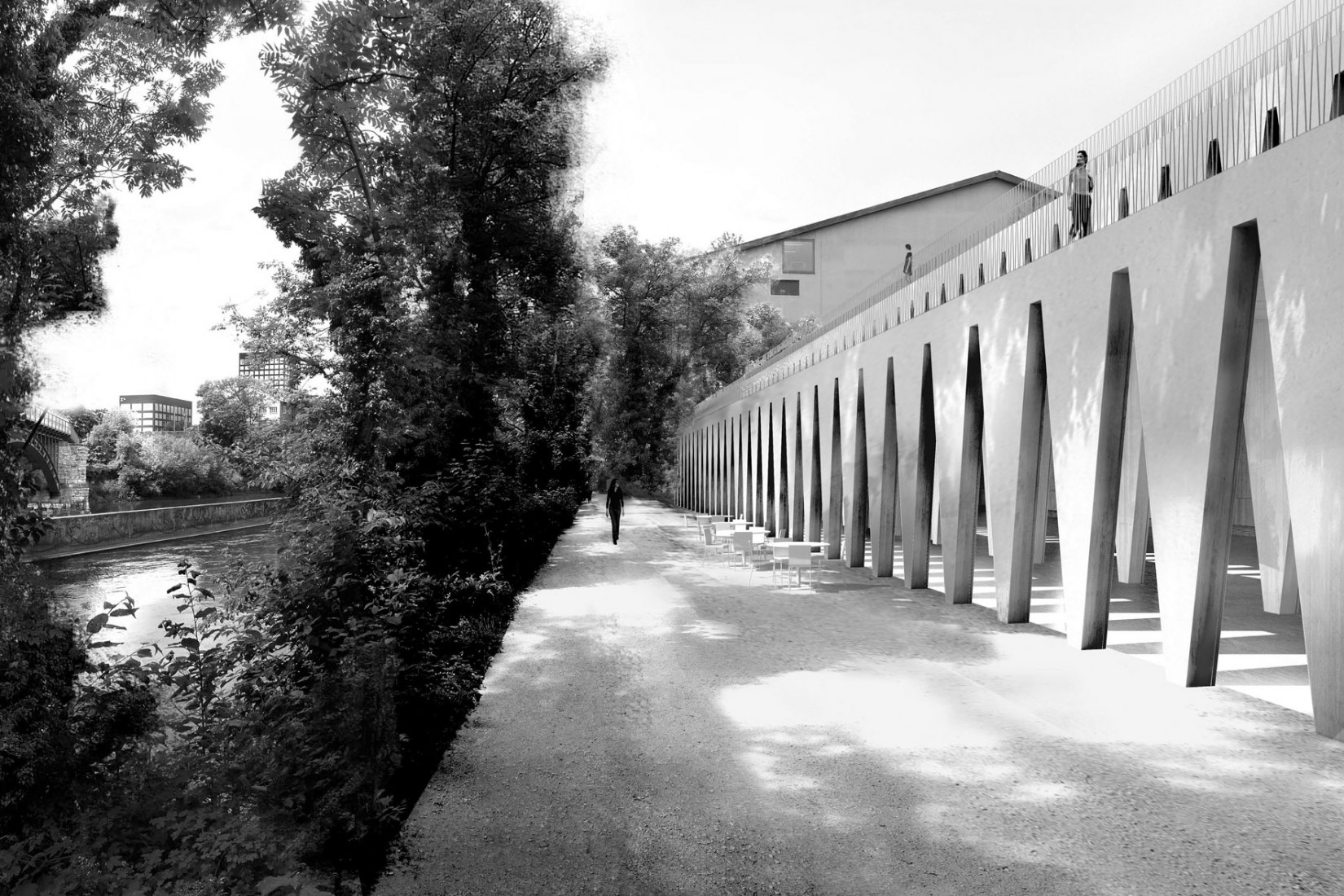 Rendering. Tanzhaus Zürich by Barozzi Veiga.
