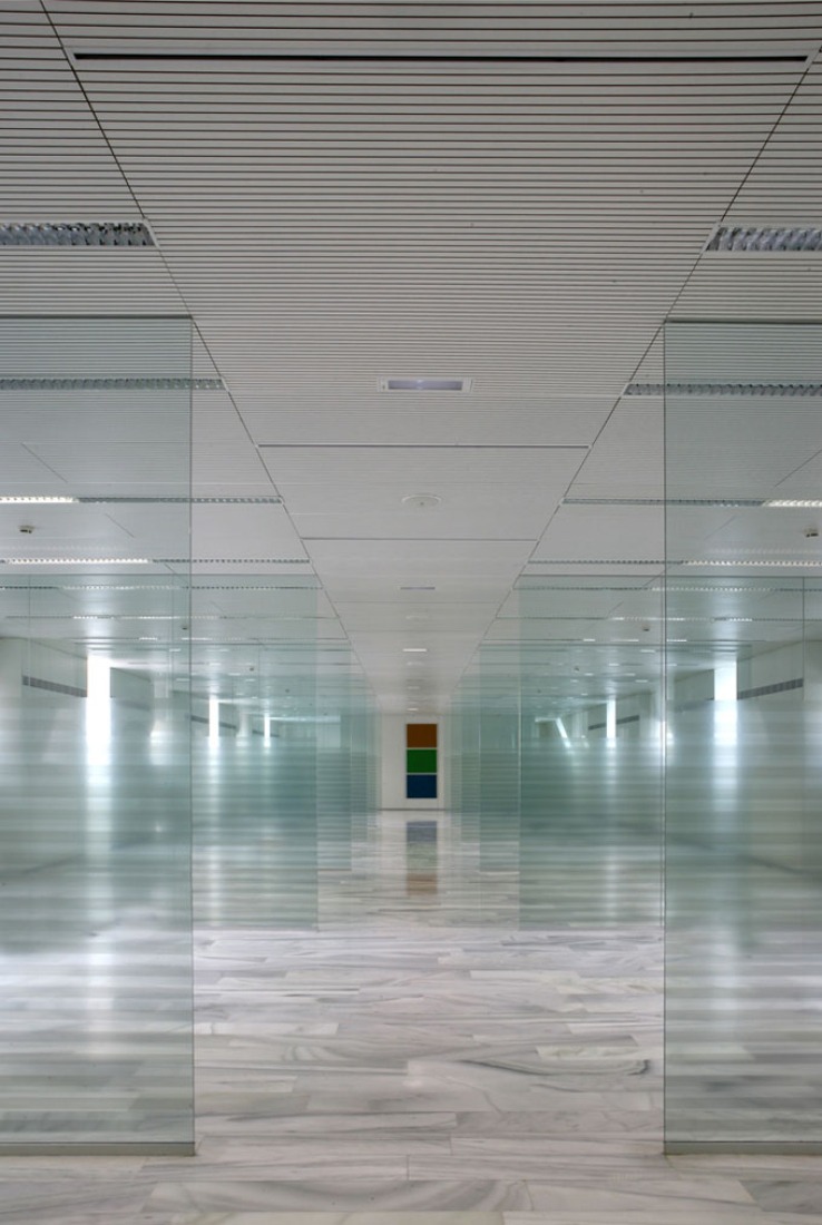 Mansard floor. Restoration in Banco de España by Paredes Pedrosa. Photography by Luis Asín.