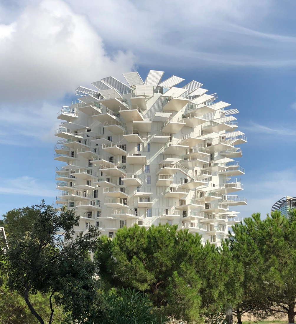 L'Arbre Blanc housing tower by Sou Fujimoto + Nicolas Laisné + OXO architects + Dimitri Roussel. Photograph by SFA+NLA+OXO 