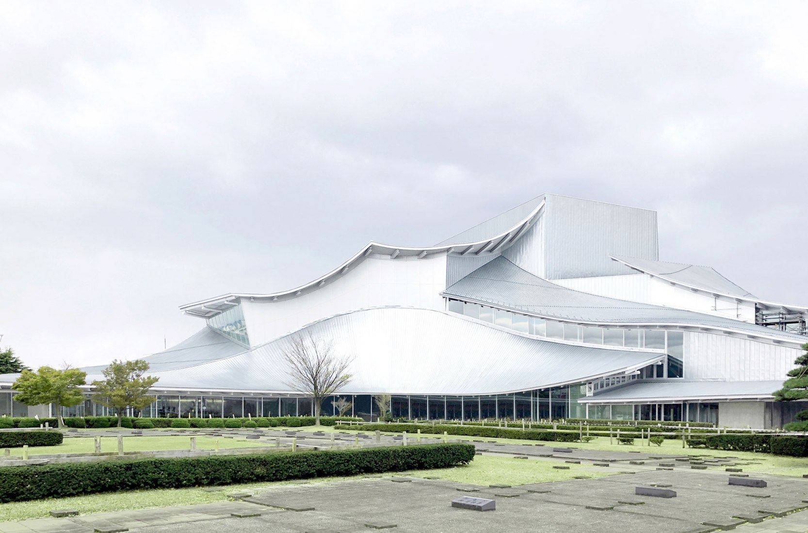 Exterior. Tsuruoka Cultural Hall by SANAA. Image courtesy of SANAA
