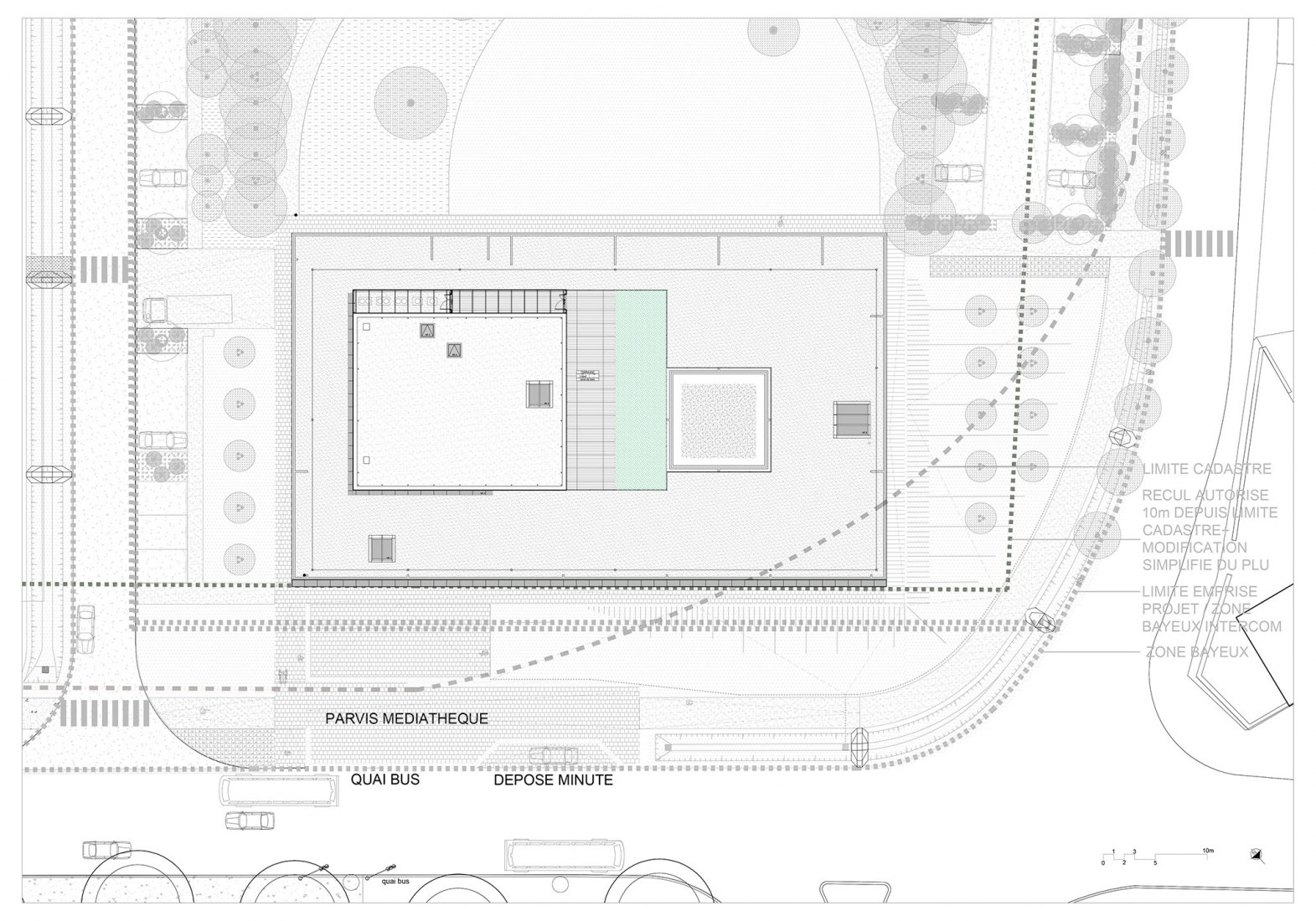 Ground floor plan. Bayeux Media Library by David Serero.