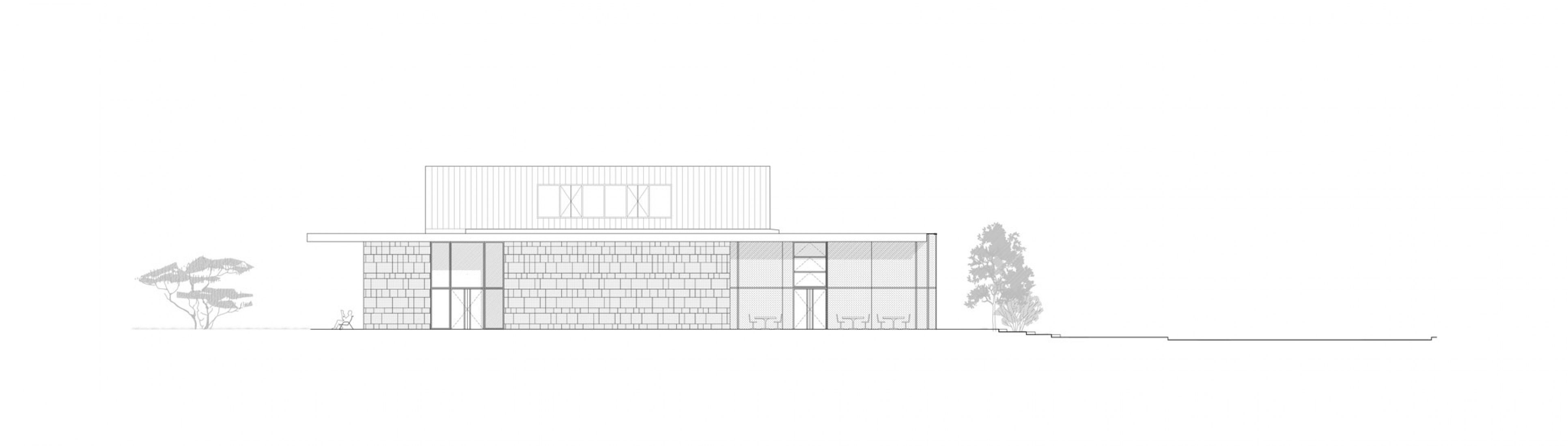 South elevation. Bayeux Media Library by David Serero.