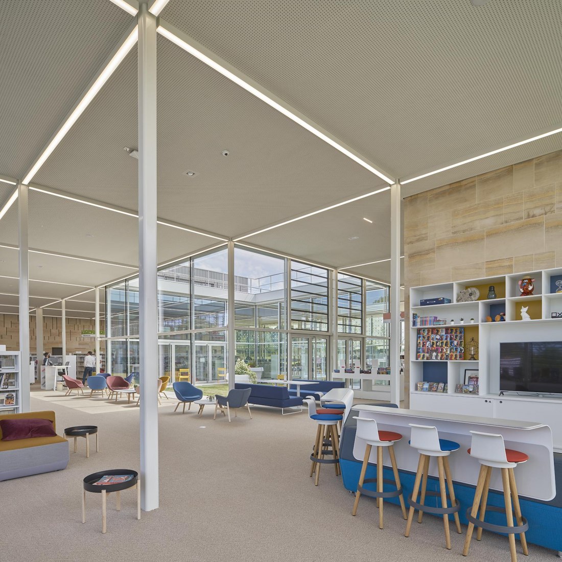 Bayeux Media Library by David Serero. Photograph by Didier Boy de la Tour