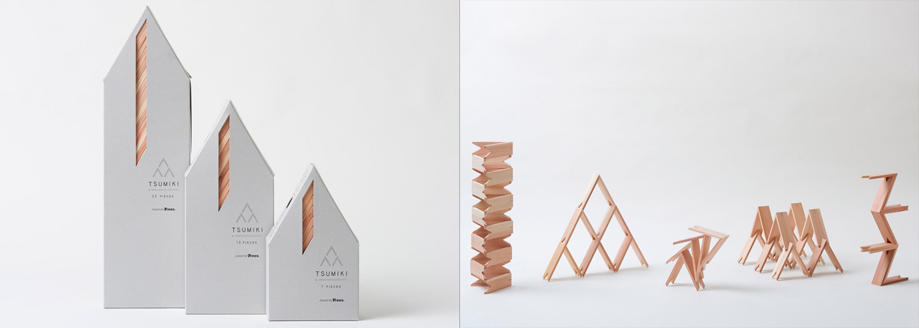 Tsumiki building pieces by Kengo Kuma, 2015. Photograph © Ikunori Yamamoto.