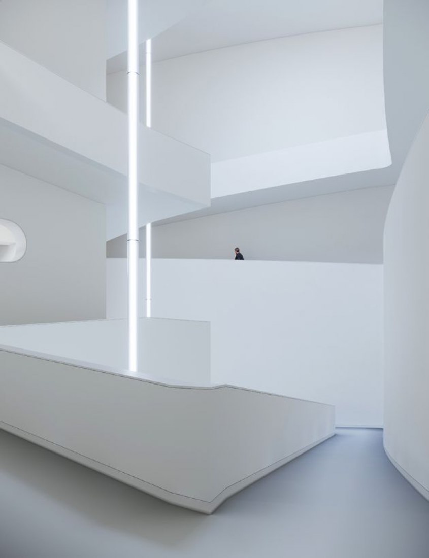 Visualización interior. MoAE - Museo de Educación Artística de Huamao por Álvaro Siza y Carlos Castanheira