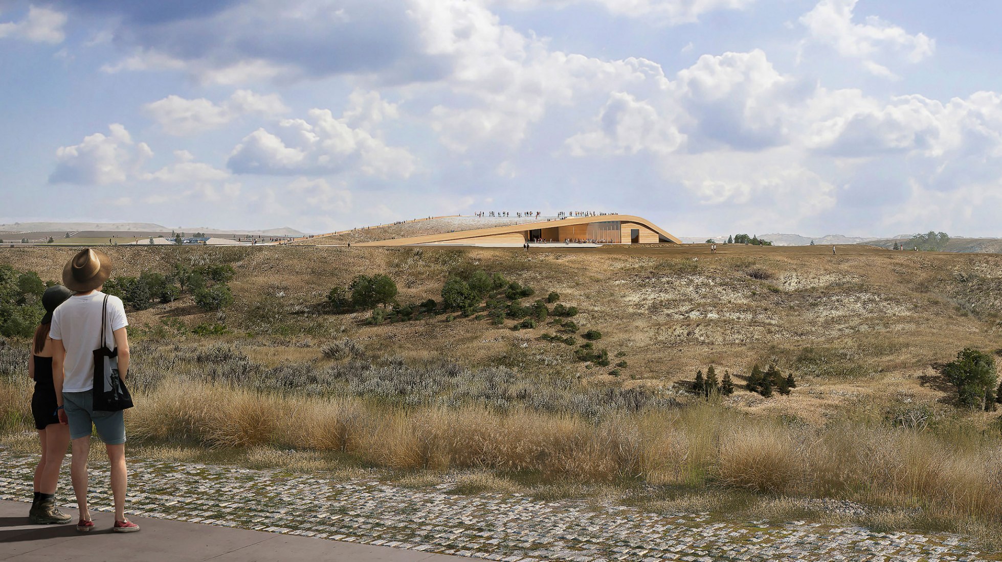 Rendering. Theodore Roosevelt Presidential Library by Snøhetta